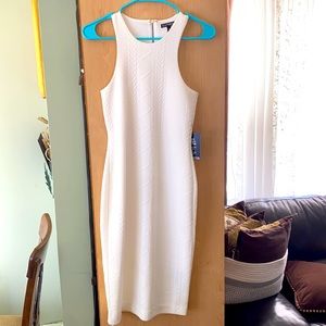 Express Size 2 White Midi Dress